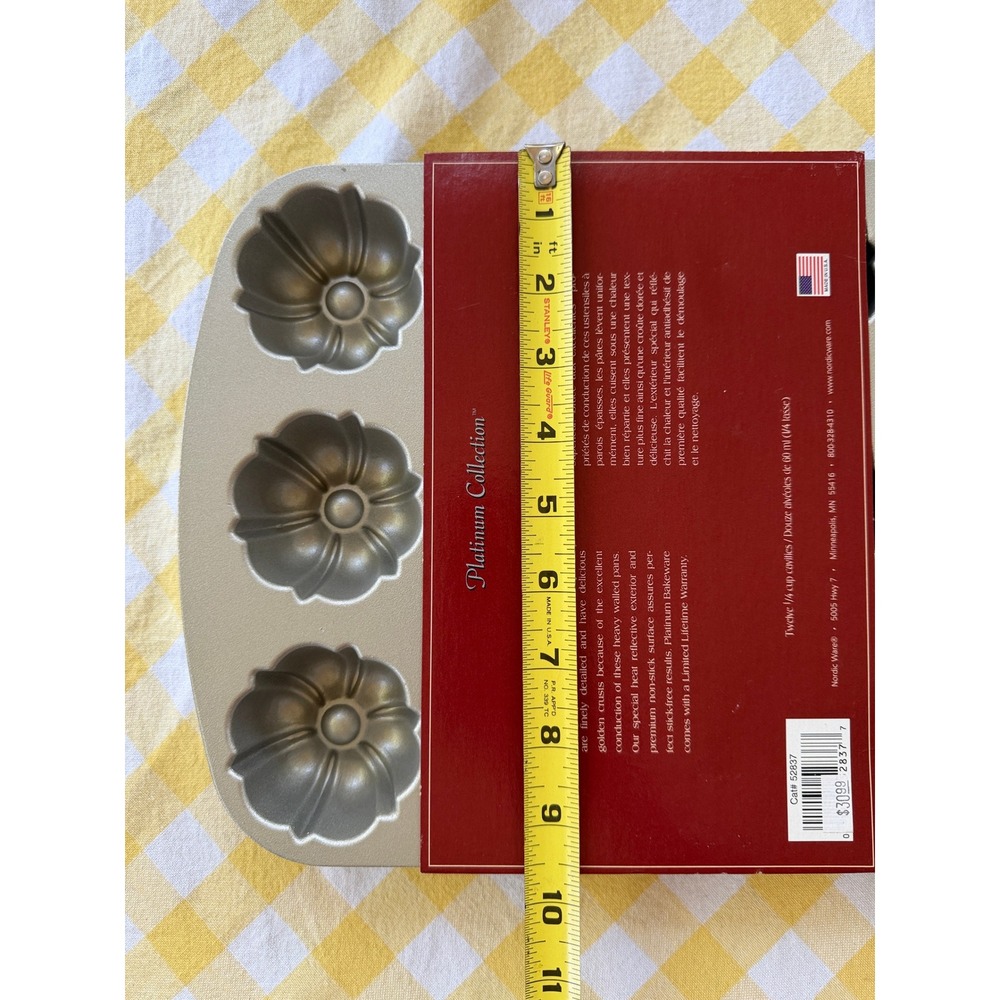 Nordic Ware Bundt Cupcake Brownie Pan Silver - Picture 7 of 7